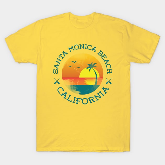 Santa Monica Beach California shirt T-Shirt by ICONZ80